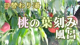 替わり湯　桃の葉刻み風呂