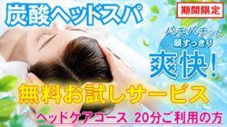 炭酸ヘッドスパ