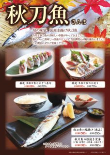 秋の味覚　秋刀魚