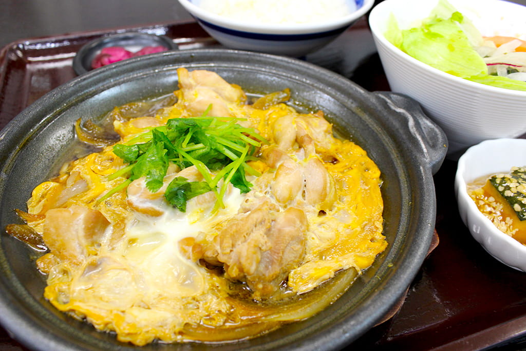 親子煮定食