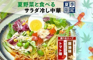 夏野菜と食べるサラダ冷し中華