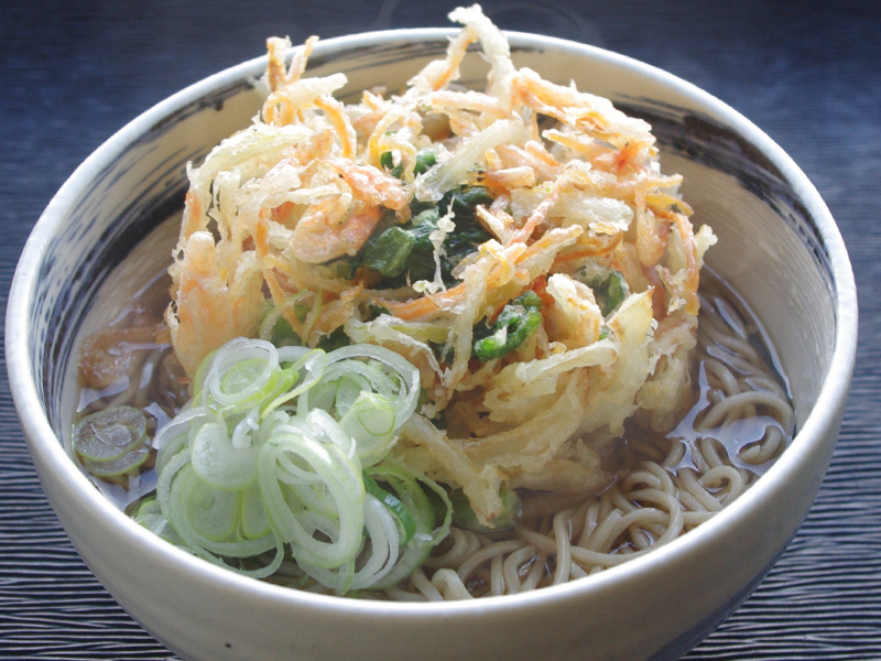 桜海老の大判かき揚げそば