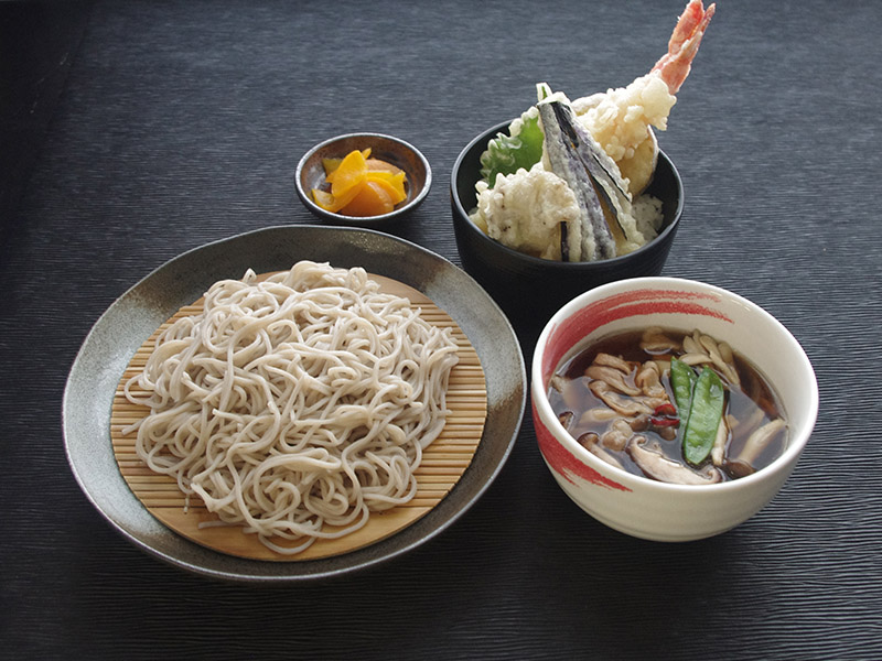 つけ蕎麦と小天丼
