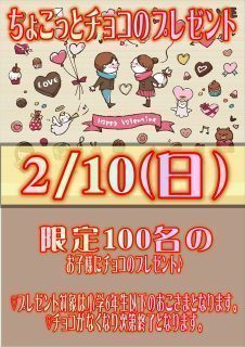 ちょこっとチョコのプレゼント