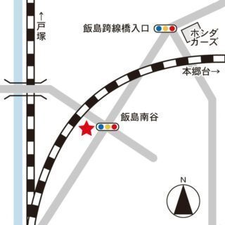 飯島南谷スリーエフ付近