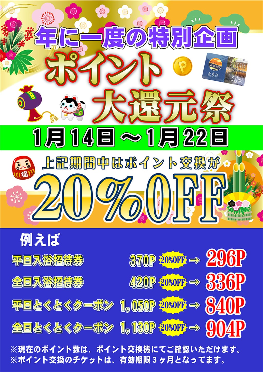ポイント大還元祭
