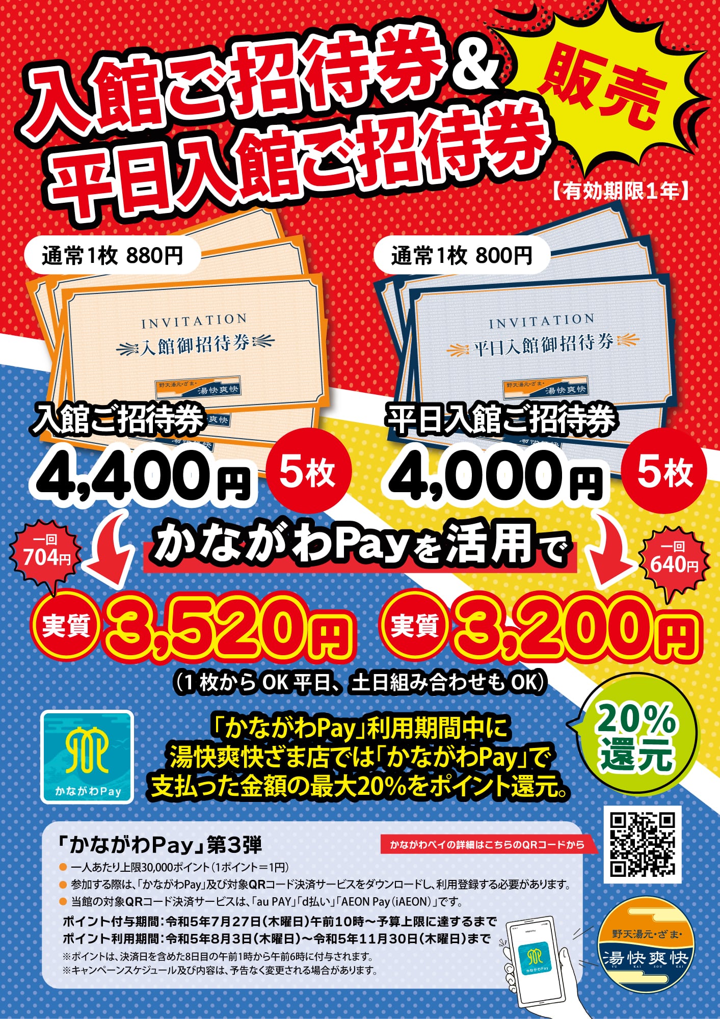 入館招待券販売